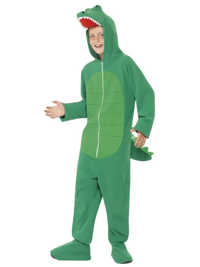 Smiffys Crocodile costume coccodrillo verde Small 4-6 anni