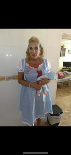 Smiffys Kansas Country Girl costume Dorothy blu bianco