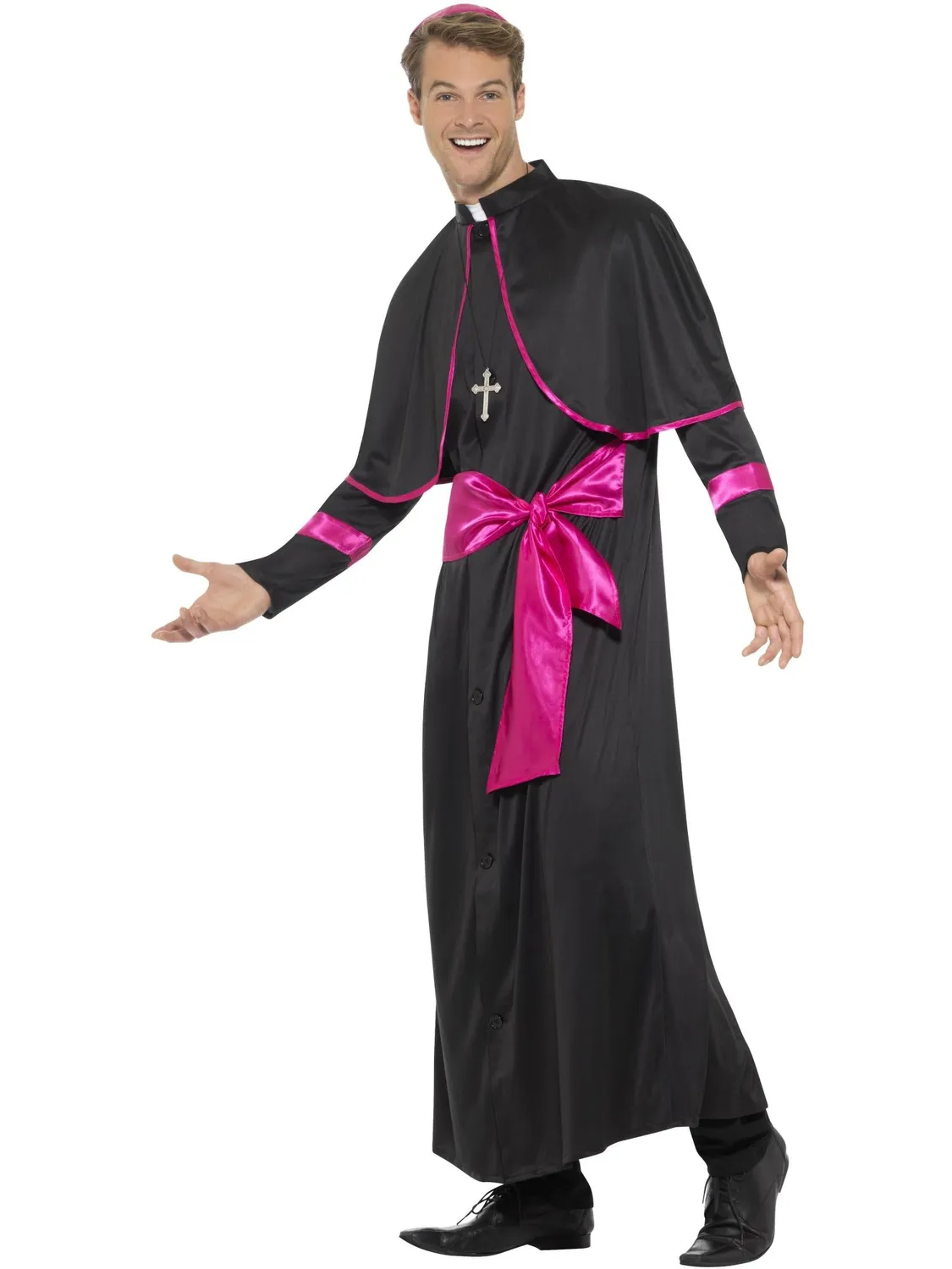 Smiffys Cardinal costume uomo nero taglia M religioso