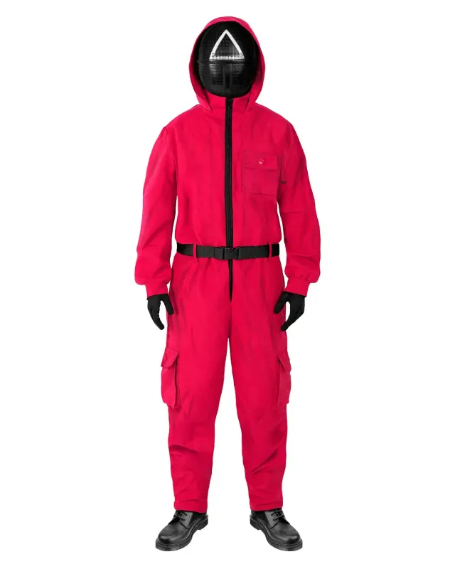 Funidelia Squid Game tuta costume adulto maschera triangolo
