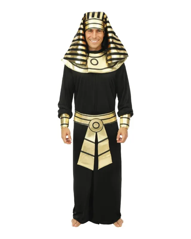 P'tit Clown Tutankhamon Costume Faraone Uomo Nero