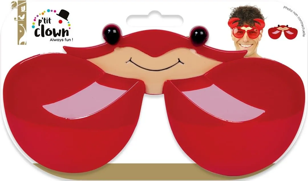 P'tit Clown 23813 occhiali granchio Carnevale