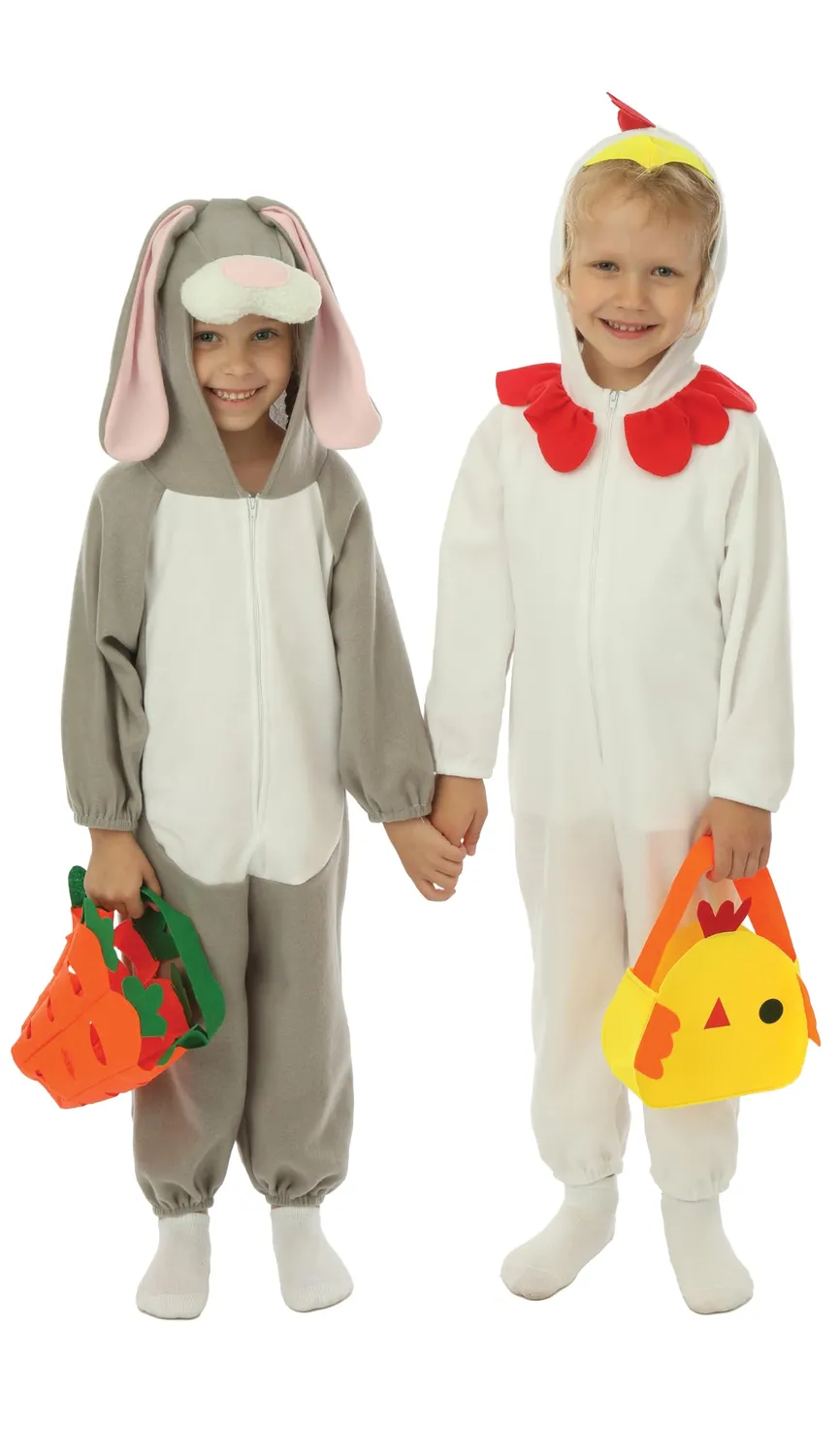 P'tit Clown costume pulcino bambino giallo per Pasqua