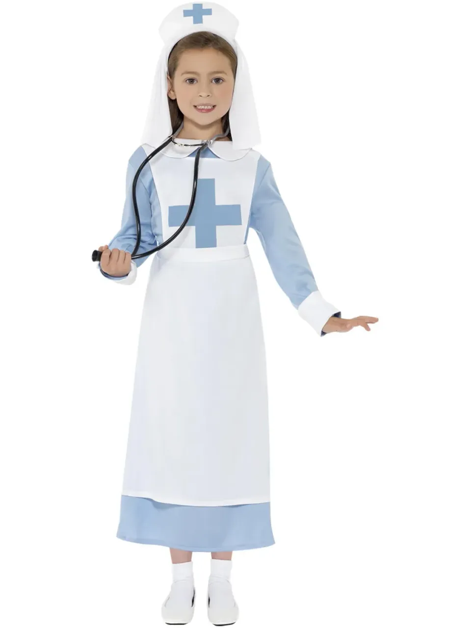 Smiffys WW1 costume infermiera bambina blu taglia S