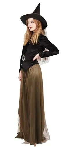 P'tit Clown Re22281 costume strega gonna verde taglia XS
