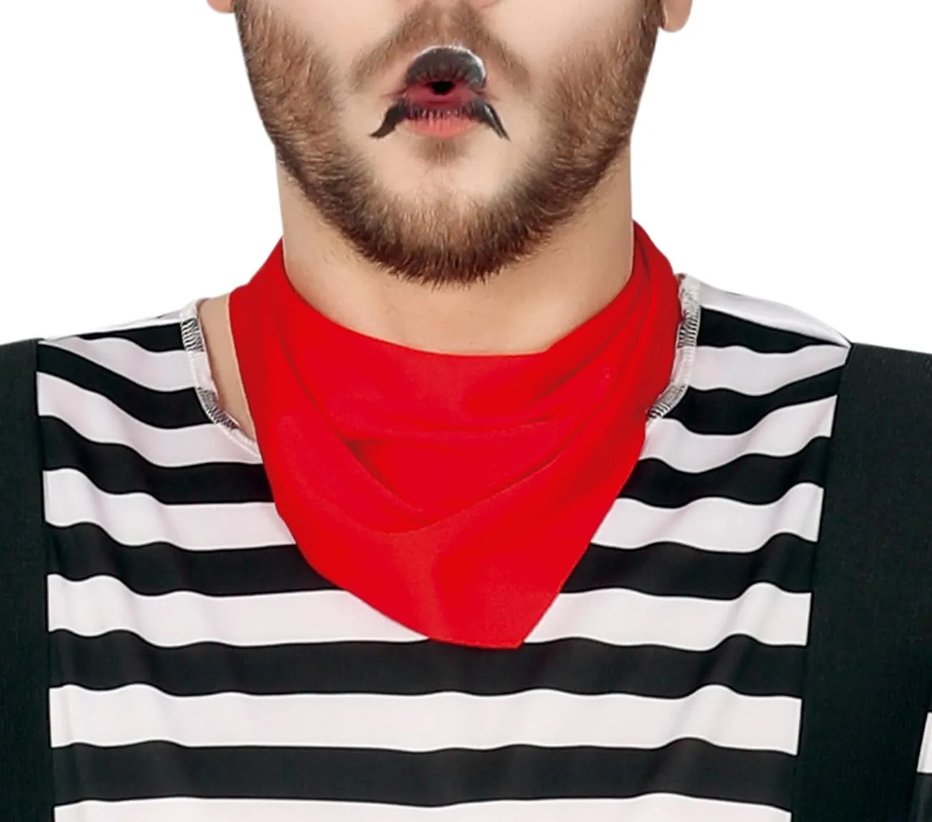 Guirca Mimo Adulto costume uomo 5 pezzi mimo