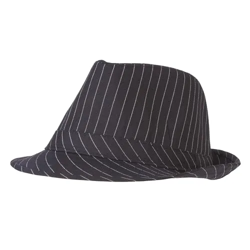 P'tit Clown Borsalino cappello adulto righe nero bianco