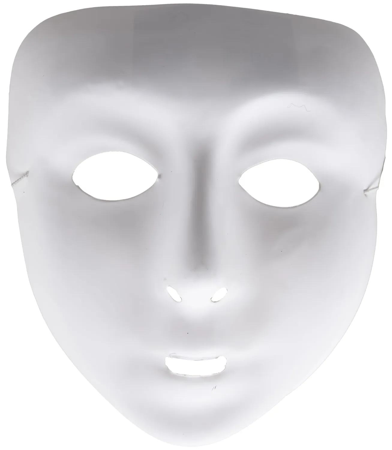 P'tit Clown maschera bianca donna rigida da decorare