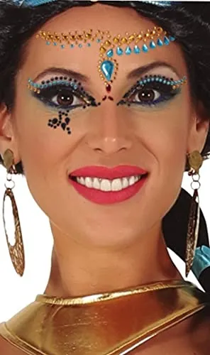 Fiestas Guirca Strass Adesivi Egiziana Gioielli Viso