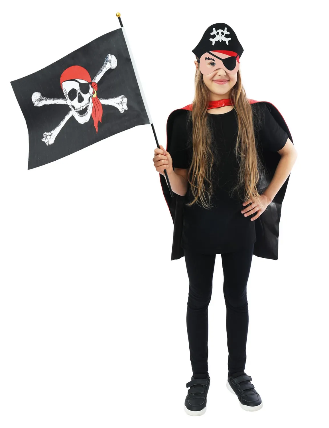P'tit Clown 23297 costume pirata bambino mantello unisex