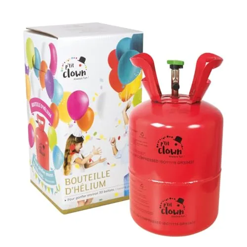 P'tit Clown bombola elio monouso 30 palloncini usa e getta