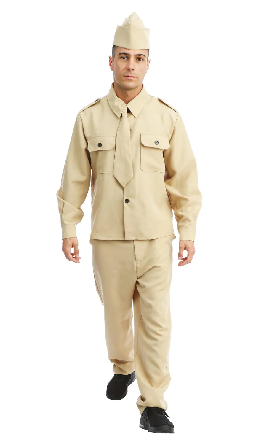 P'tit Clown costume soldato americano uomo L/XL completo