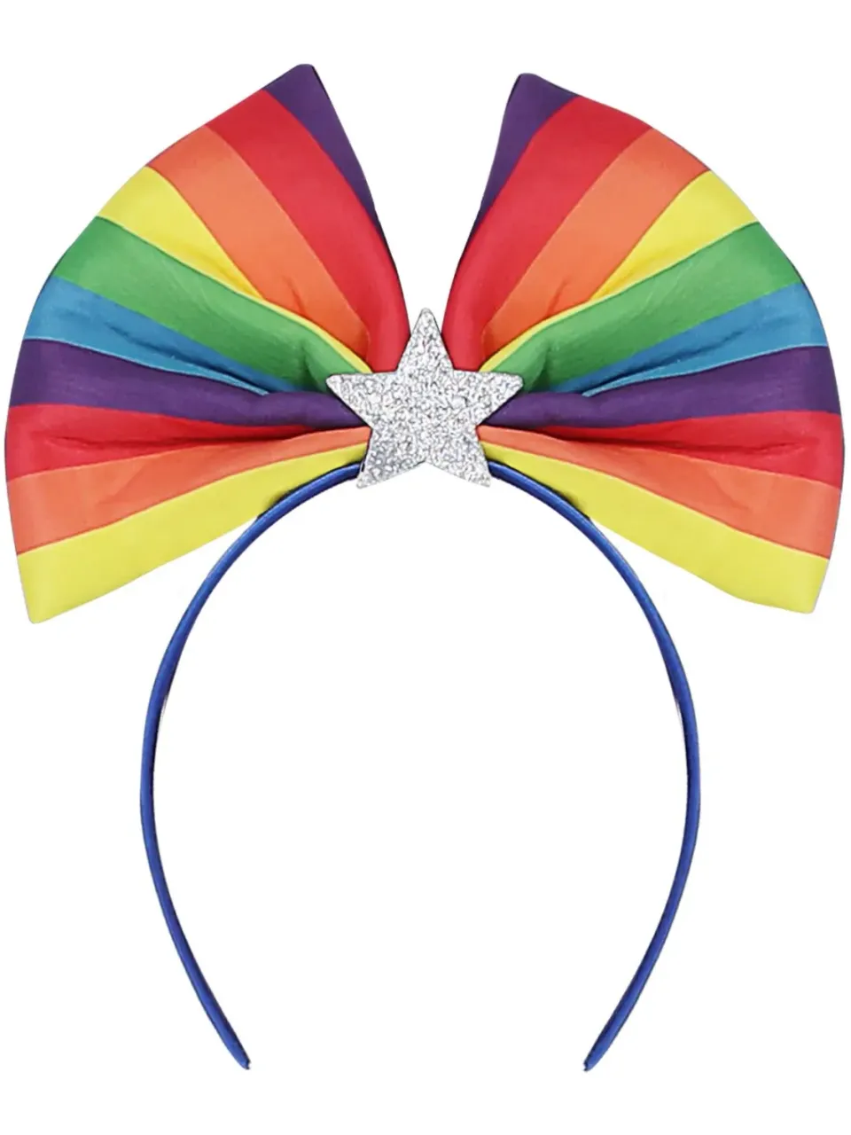 Smiffys Rainbow cerchietto fiocco arcobaleno stella