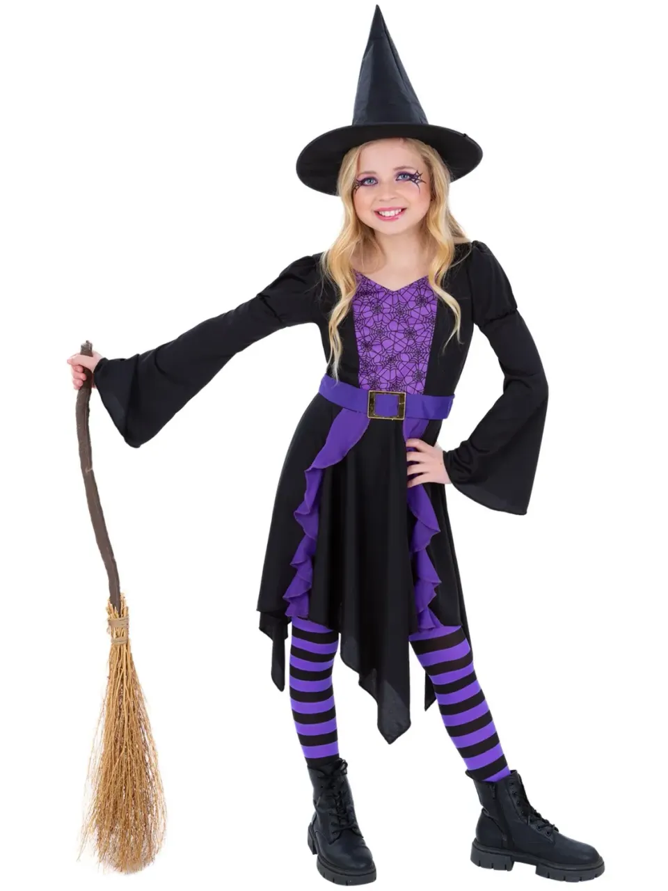 Smiffys Practical Spell costume strega bambina 4-6 anni