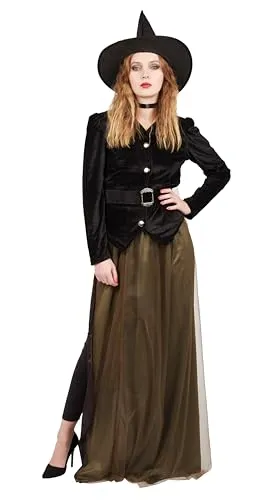 P'tit Clown Re22281 costume strega gonna verde taglia XS