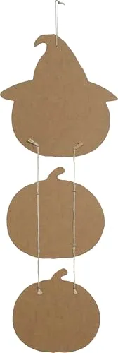 Guirca 3 Zucche Strega insegna Halloween 64 cm