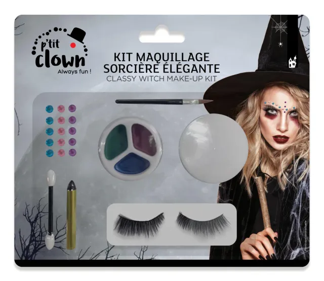 P'tit Clown 22949 kit trucco strega chic viso lavabile