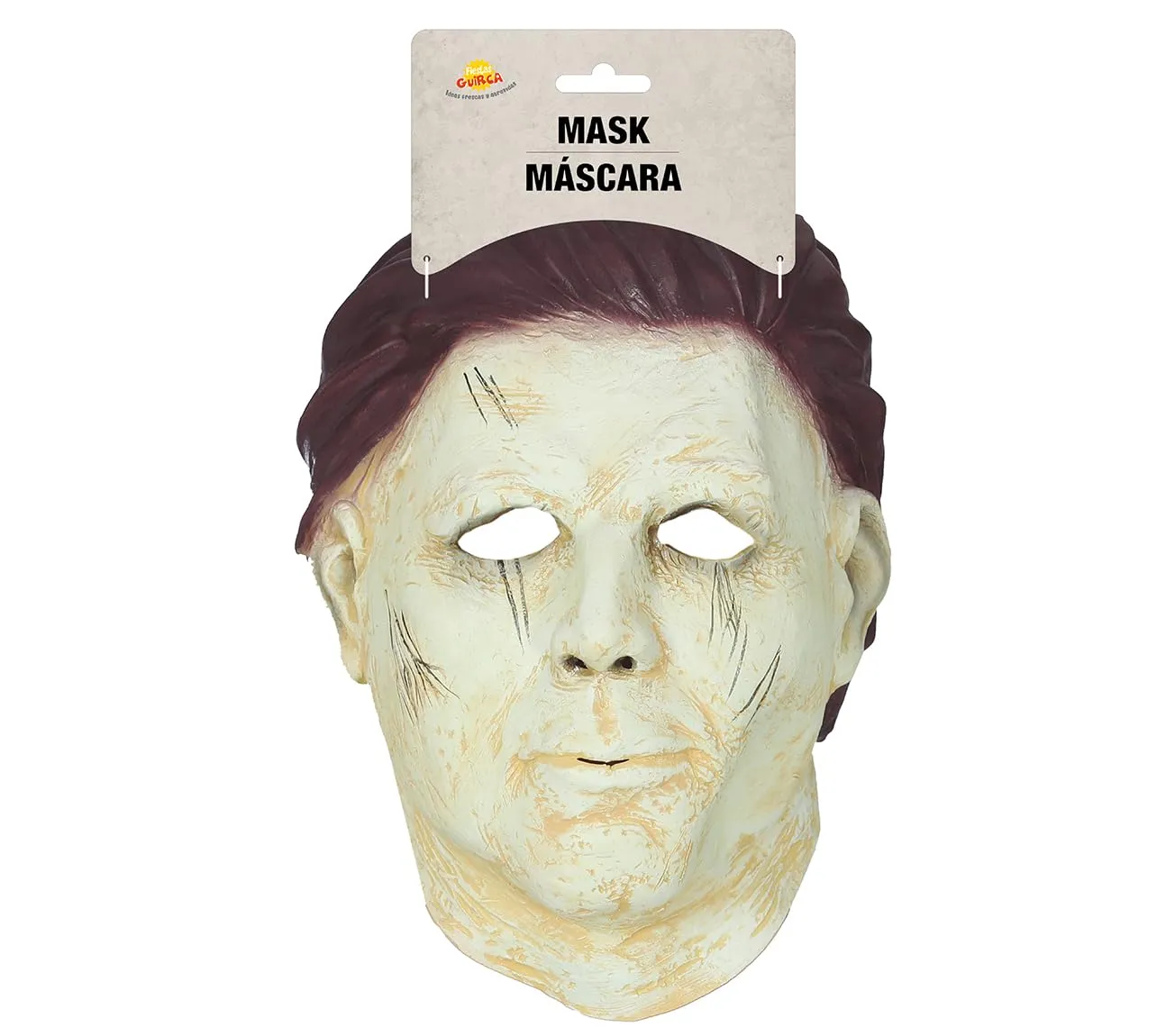 Guirca Maschera Pagliaccio con Cappuccio Nero in Vinile