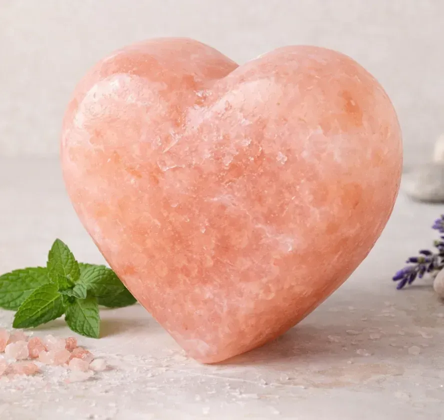 La Bottega di Merlino Saponetta sale himalayano cuore 350 g