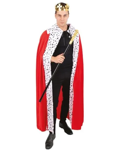 P'tit Clown 22714 Mantello Rosso Adulto Carnevale