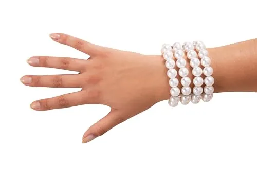 P'tit Clown 10429 bracciale perle bianche charleston adulto