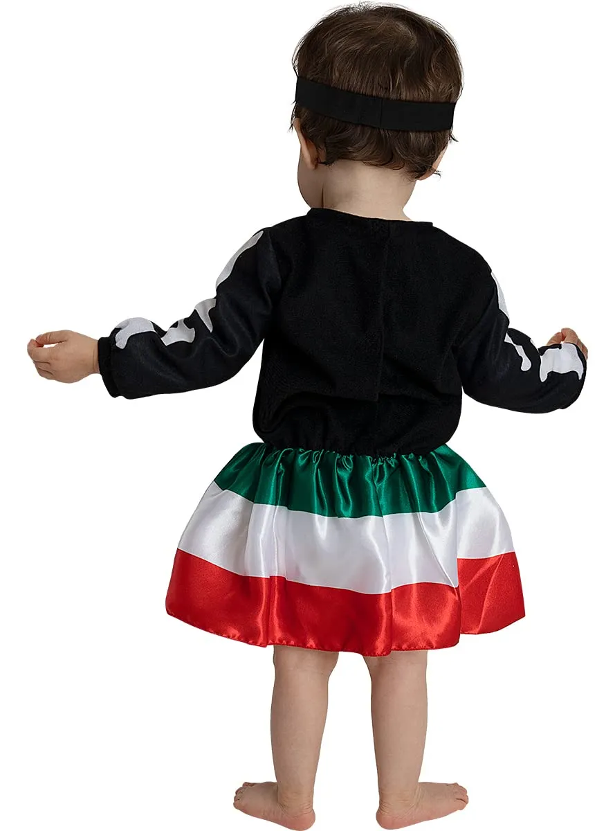Funidelia Costume Catrina bebè 0-6 mesi nero teschio