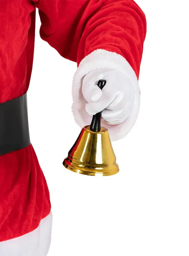 Funidelia Campana Babbo Natale accessorio costume dorato 15 cm