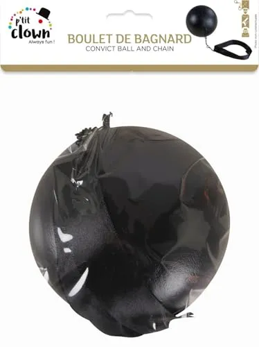 P'tit Clown 60311 palla da bagnard nera con catena