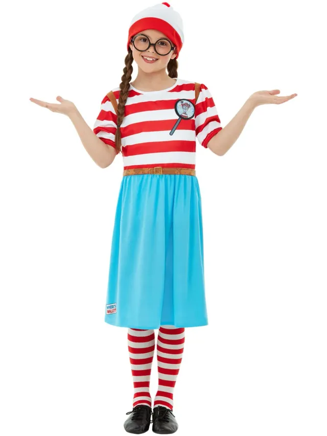 Smiffys Wenda costume bambina 4-6 anni con accessori