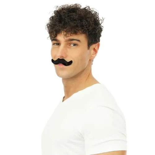 P'tit Clown Detective baffi finti neri uomo