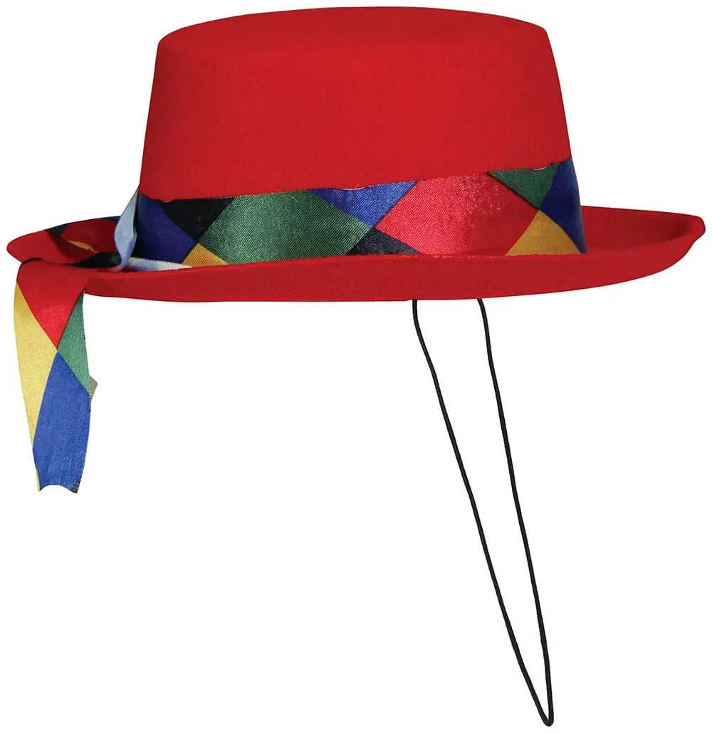 Guirca Clown cappellino pagliaccio feltro 1 pezzo