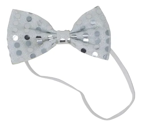 Fiestas Guirca papillon paillettes argento taglia unica
