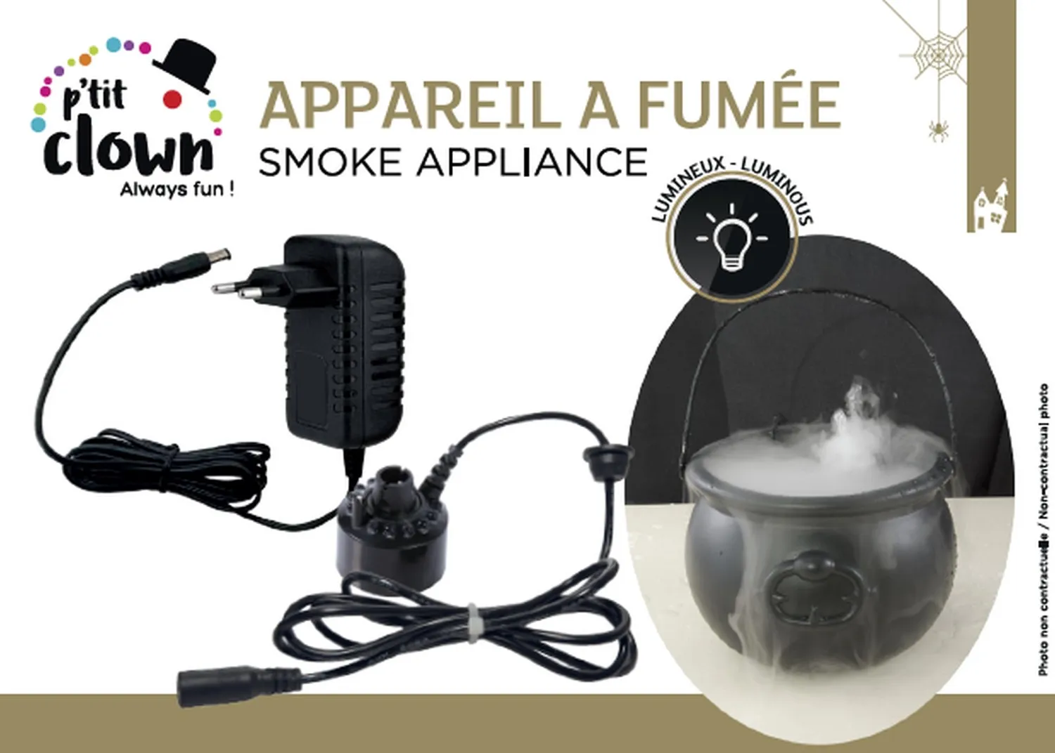 P'tit Clown 71220 generatore nebbia luminoso vapore