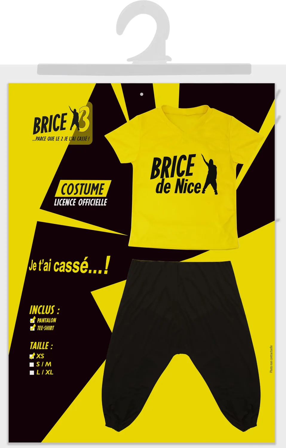 P'tit Clown Brice de Nice 84102 costume adulto taglia unica giallo