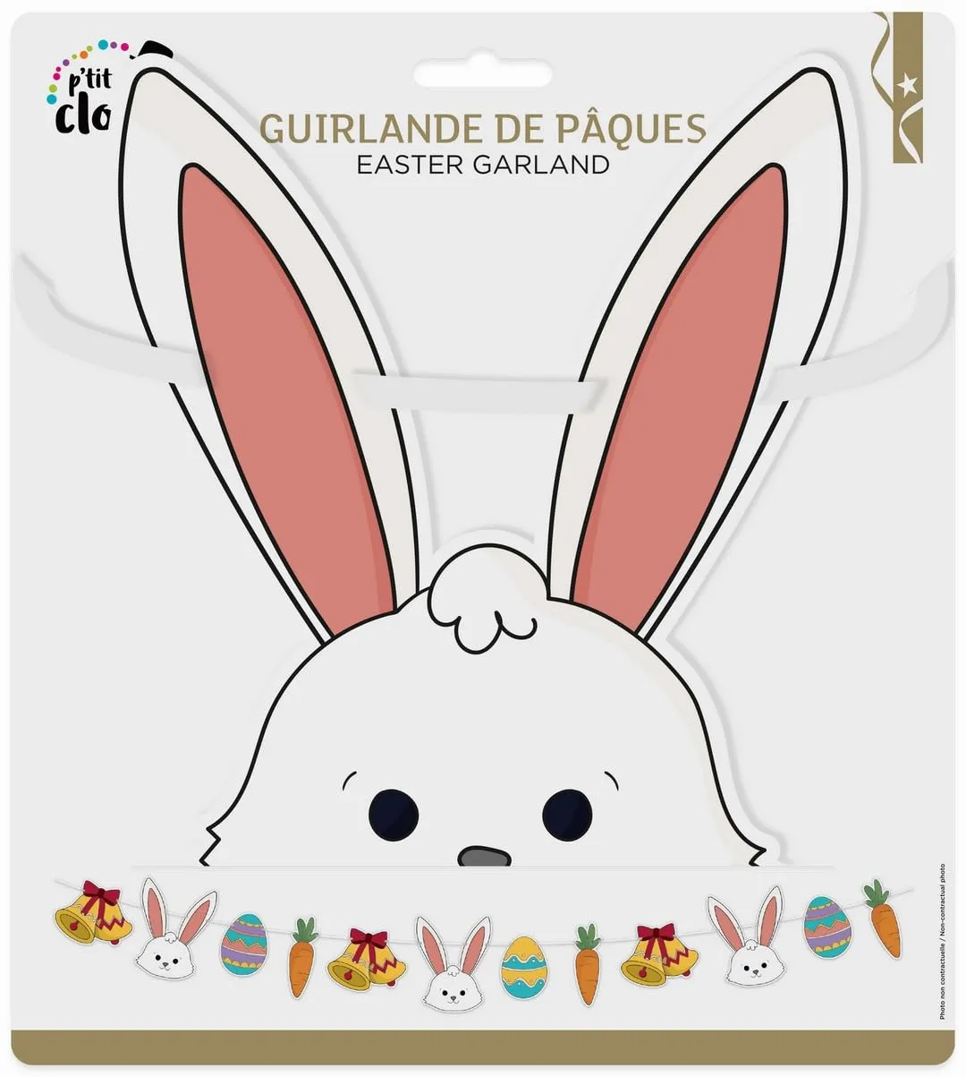 P'tit Clown 23840 ghirlanda Pasqua 3,6 m cartone