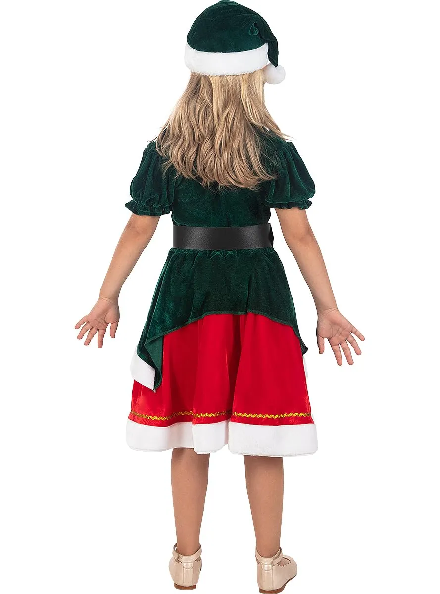 Funidelia Elfa Deluxe costume bambina verde 5-6 anni