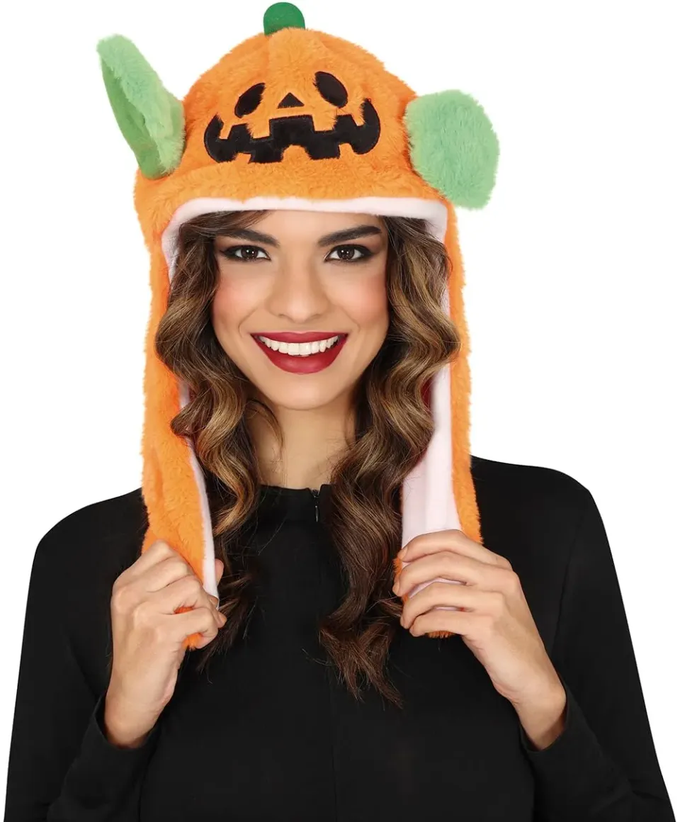 Fiestas Guirca Cappello Zucca Peluche con Movimento arancione taglia unica
