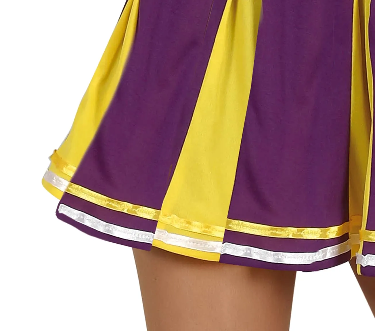 Guirca Cheerleader Teen Costume Viola Giallo Ragazza