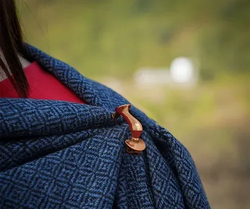 La Bottega di Merlino Spilla da Mantello Bronzo 2,5 cm