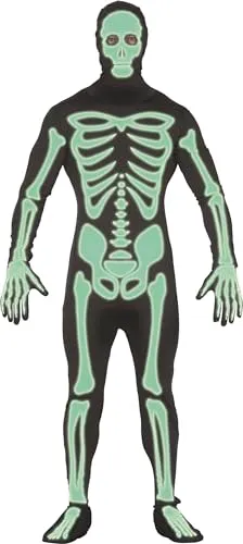 Guirca Costume Tuta Scheletro Fosforescente Horror