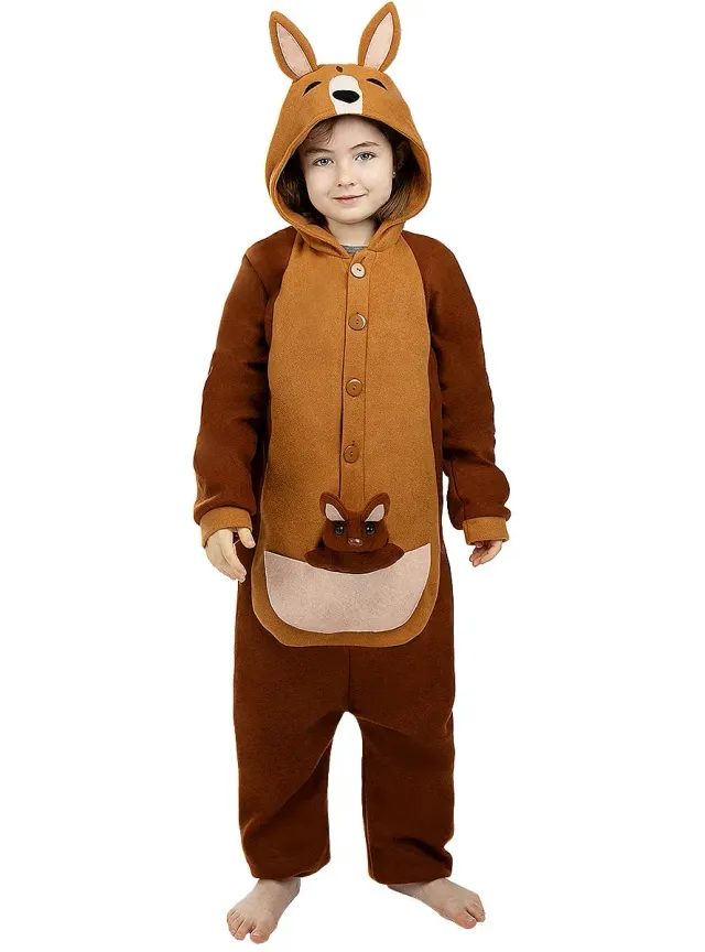 Funidelia Canguro onesie costume bambino 7-9 anni multicolore