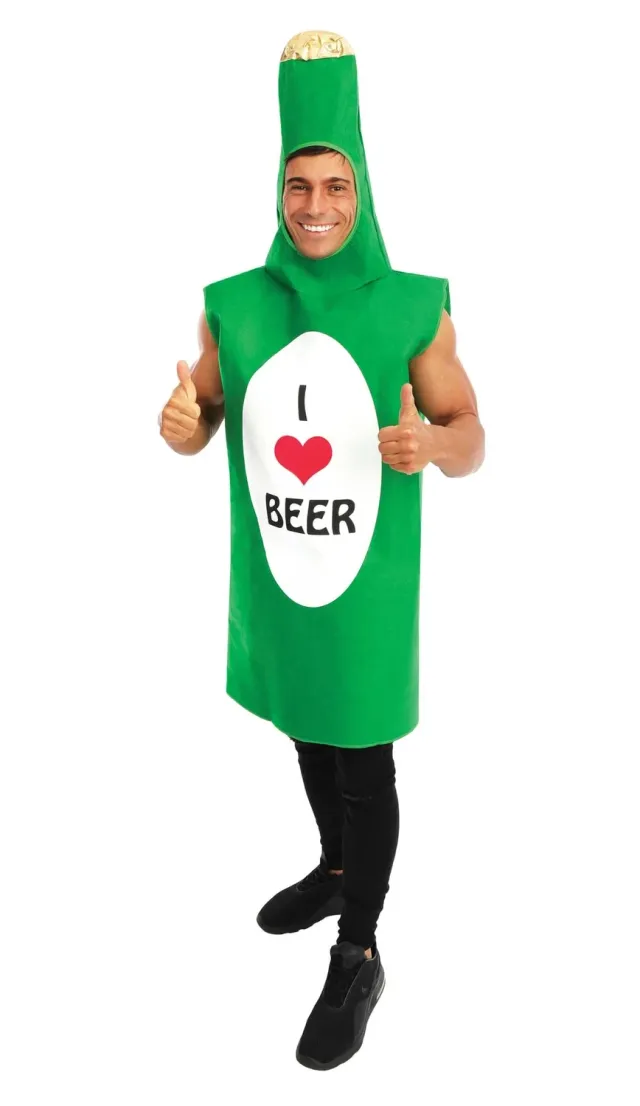 P'tit Clown 42937 Super Binouze costume adulto taglia unica