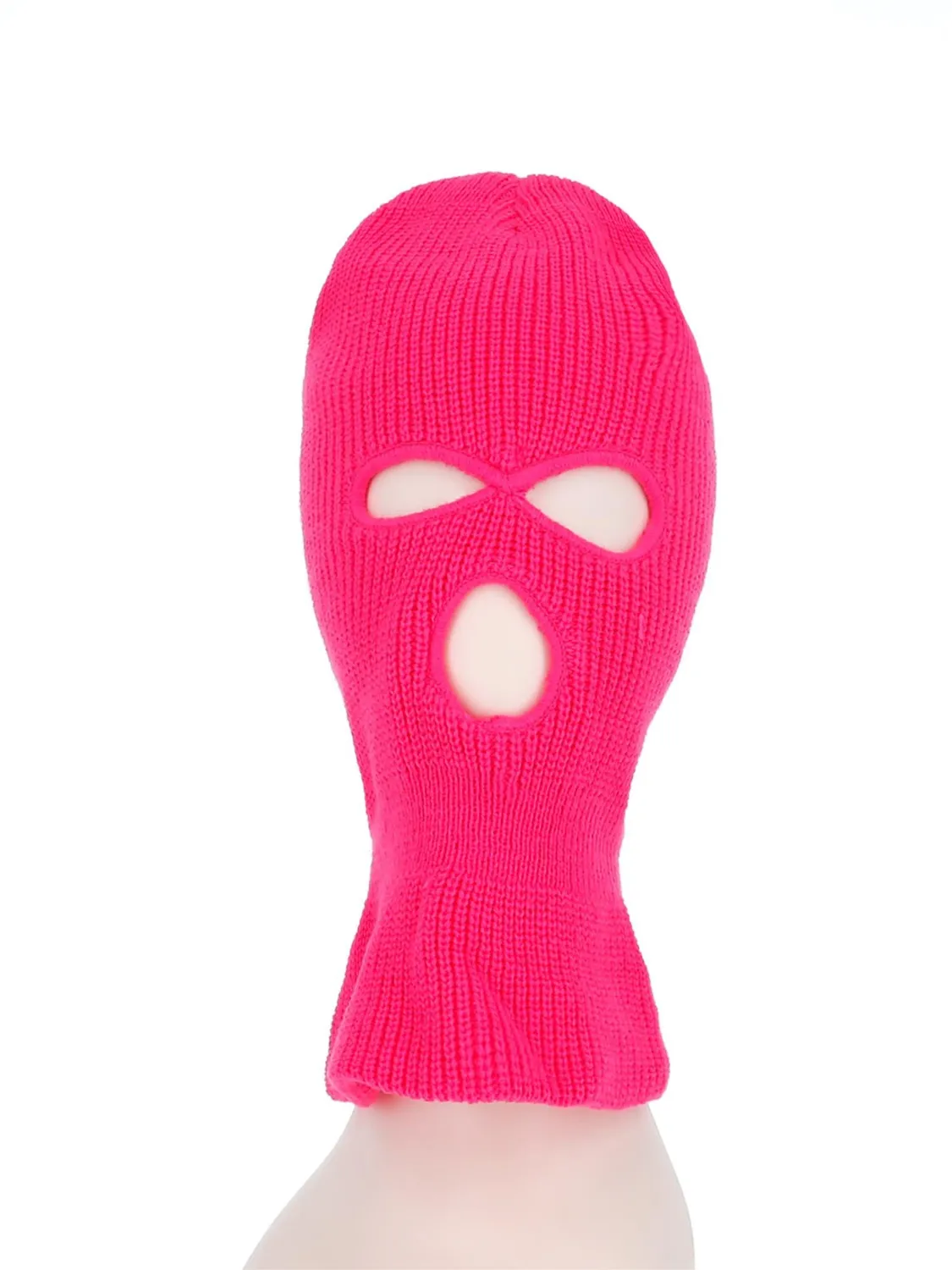 Smiffys Balaclava Ski Mask passamontagna neon rosa adulto