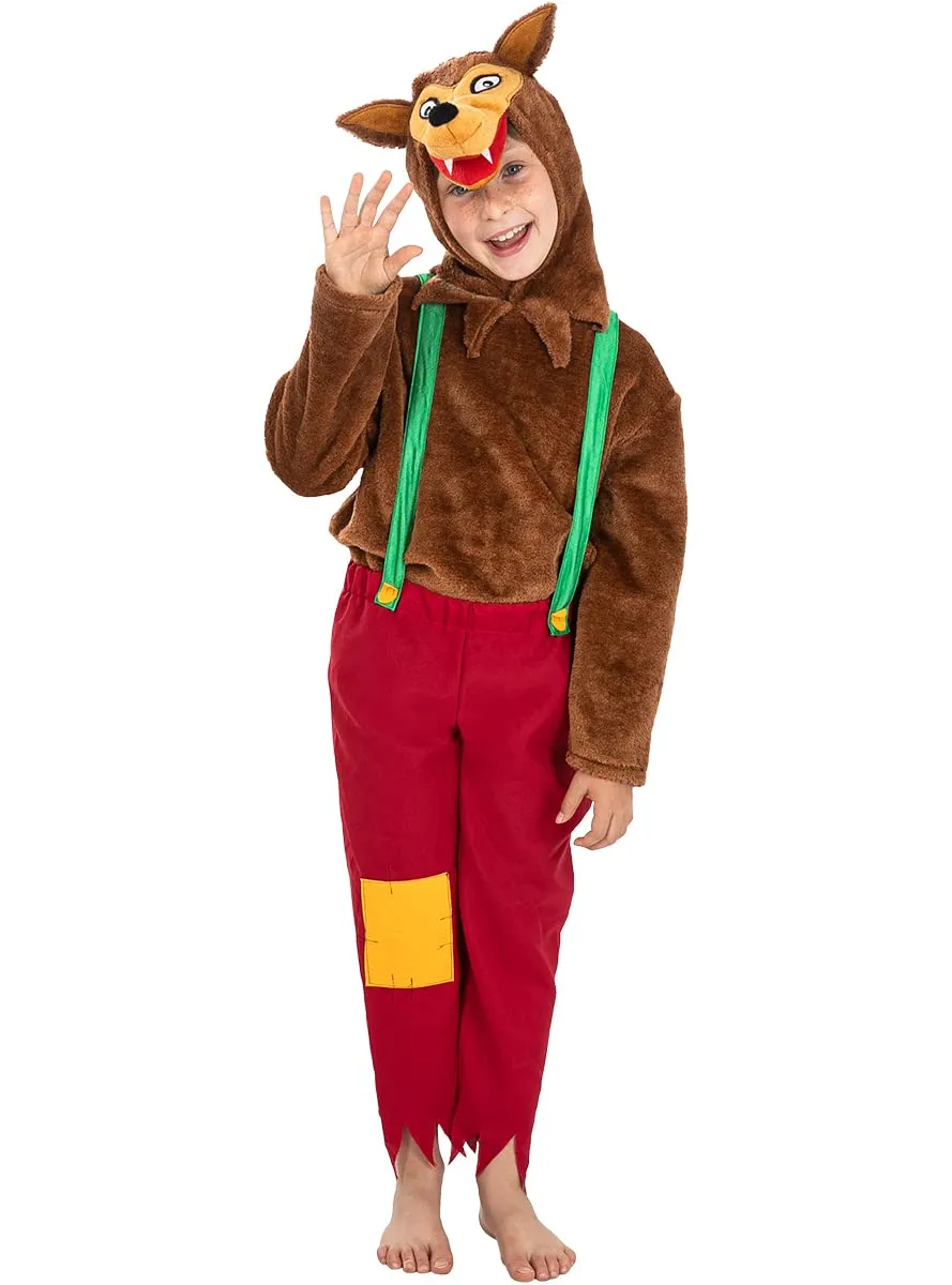 Funidelia Lupo Marrone Costume Bambino 5-6 Anni