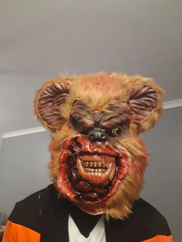 Smiffys Zombie Teddy Bear maschera orso marrone