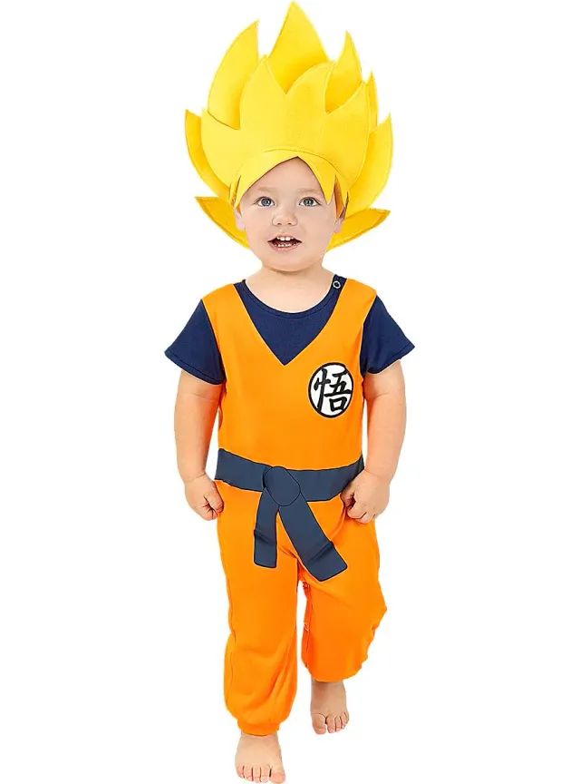 Funidelia Dragon Ball Goku Bebè costume neonato arancione