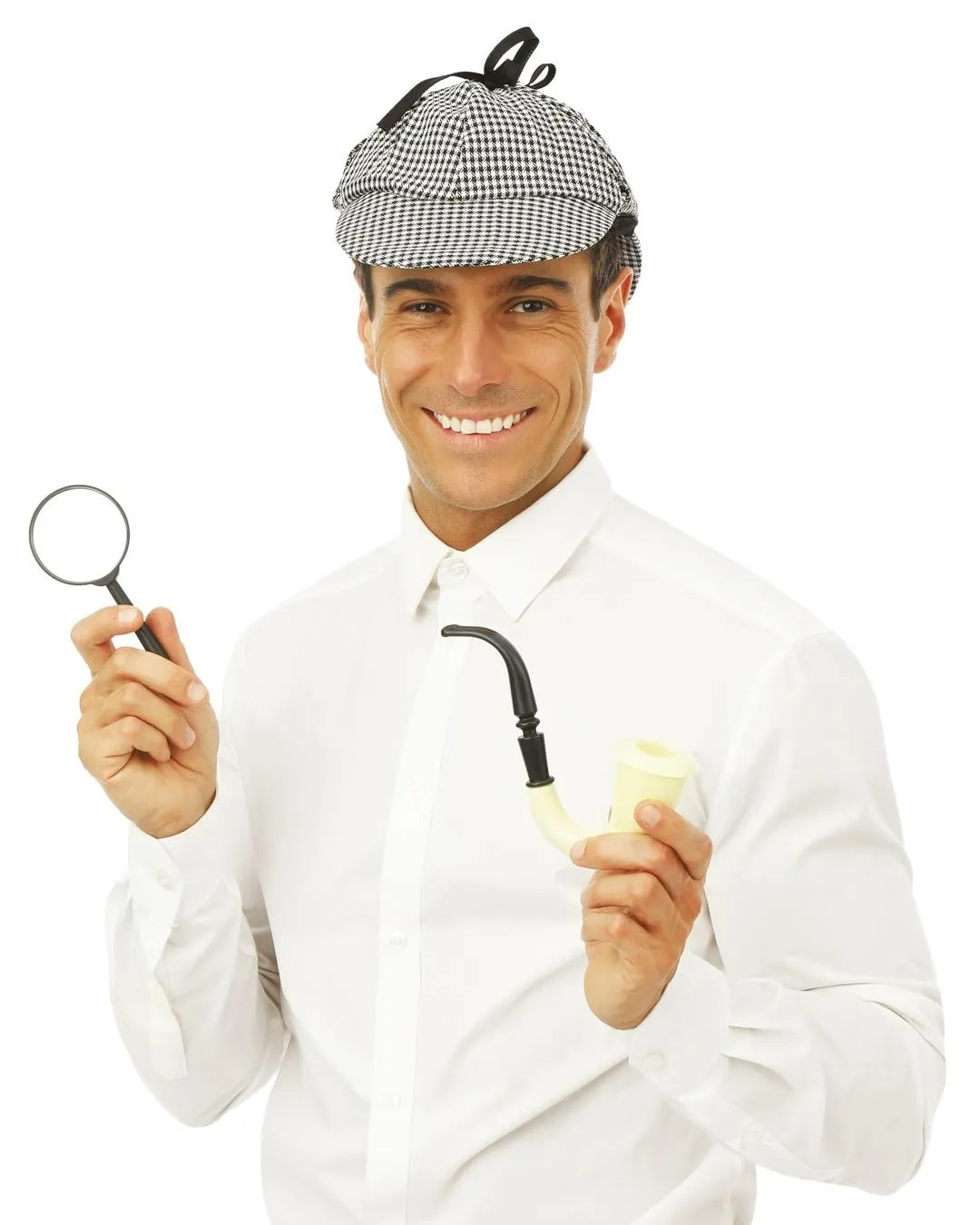 P'tit Clown Set Detective kit travestimento grigio taglia unica