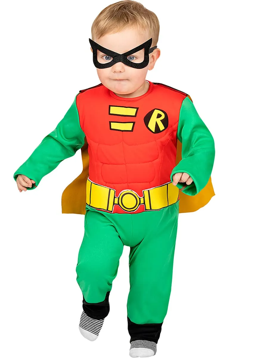 Funidelia Robin Boy Wonder costume neonato 12-24 mesi rosso