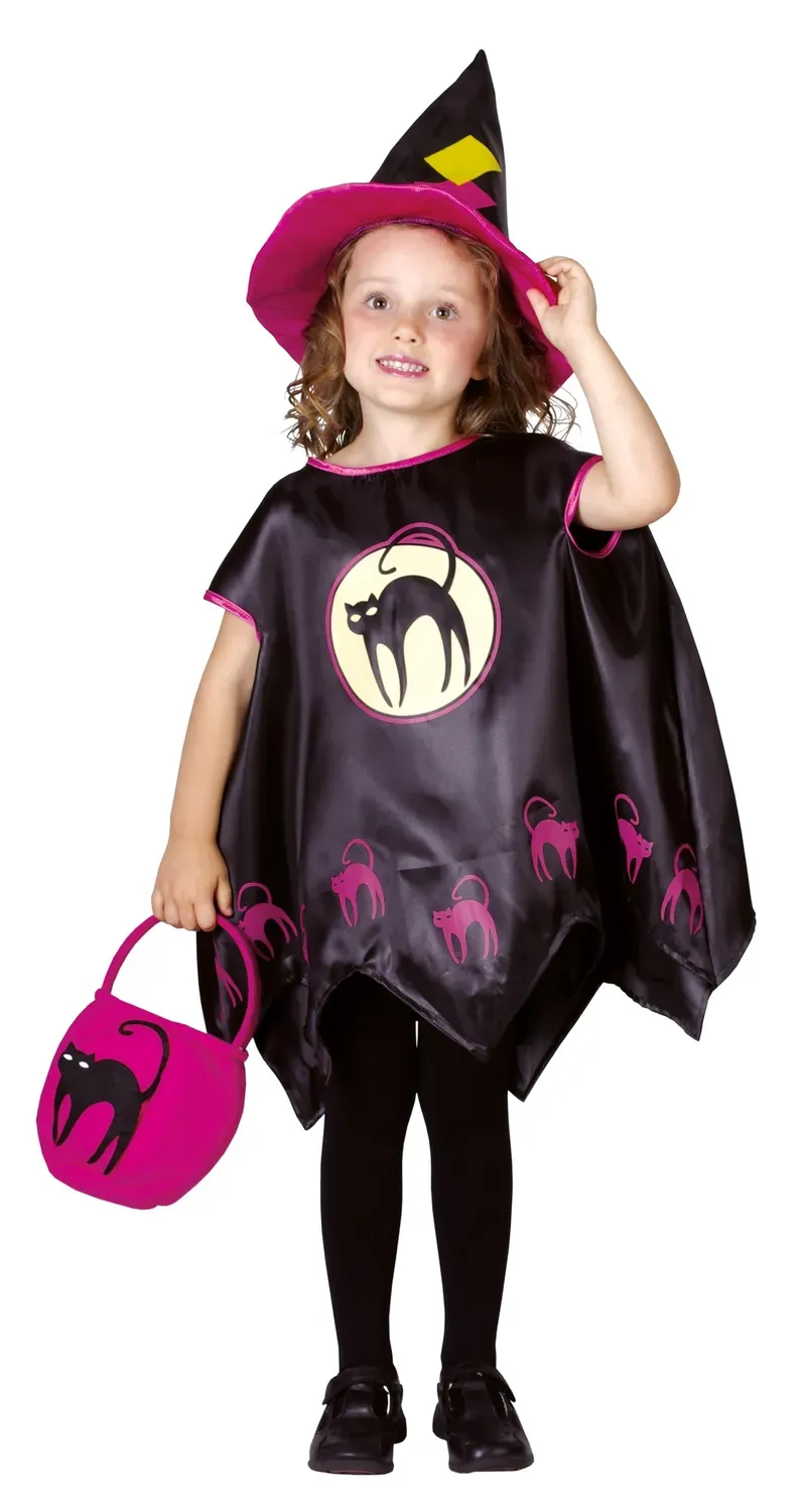 P'tit Clown 22006 costume strega gatto bambino 3/4 anni