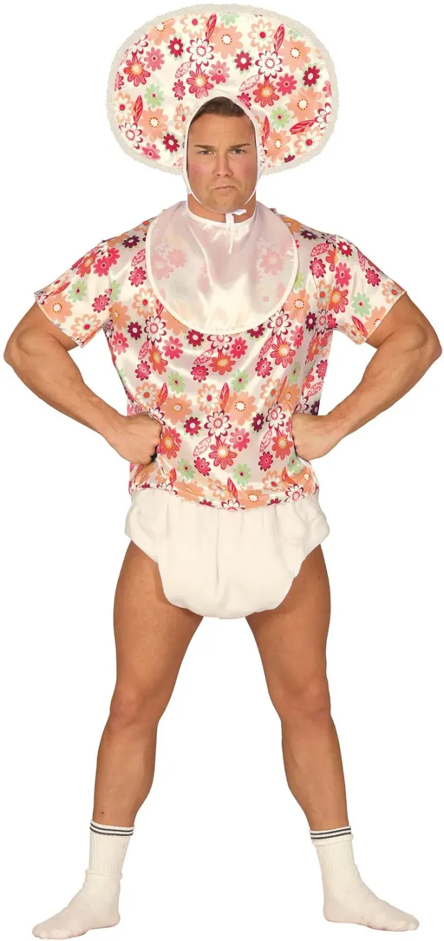 Guirca Costume Bebè Adulto M 48-50 Set 4 Pezzi Multicolore